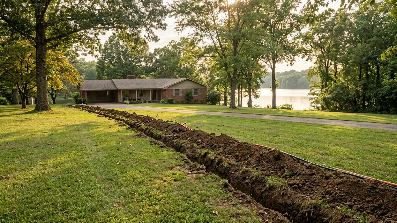 Underground utilities in Hermitage, Tennessee
