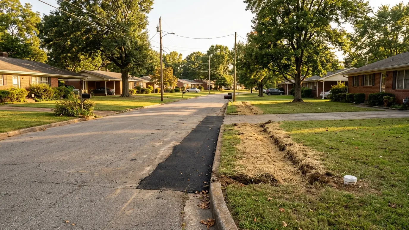 Underground utilities in Madison, Tennessee