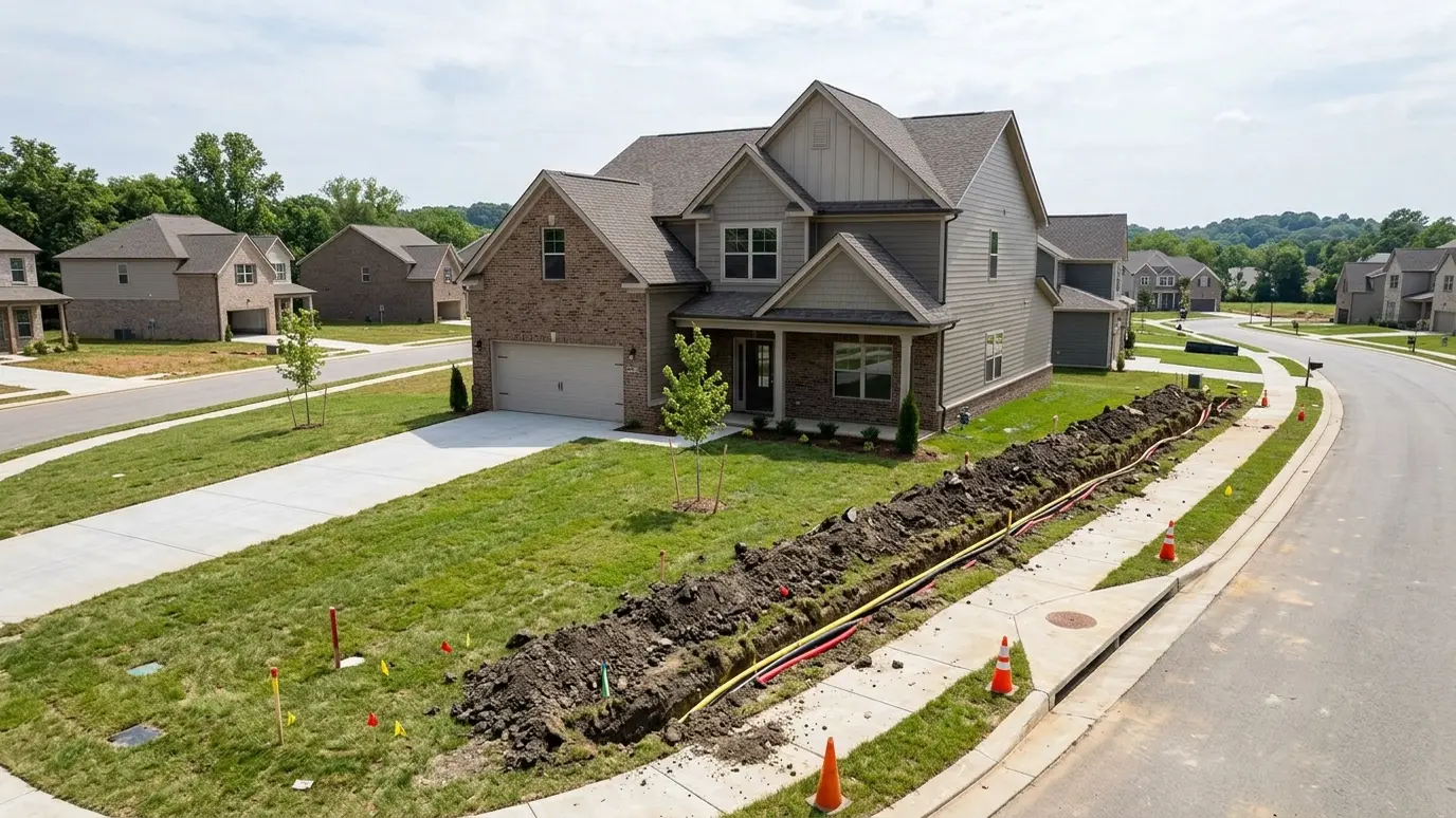 Underground utilities in Mt. Juliet, Tennessee