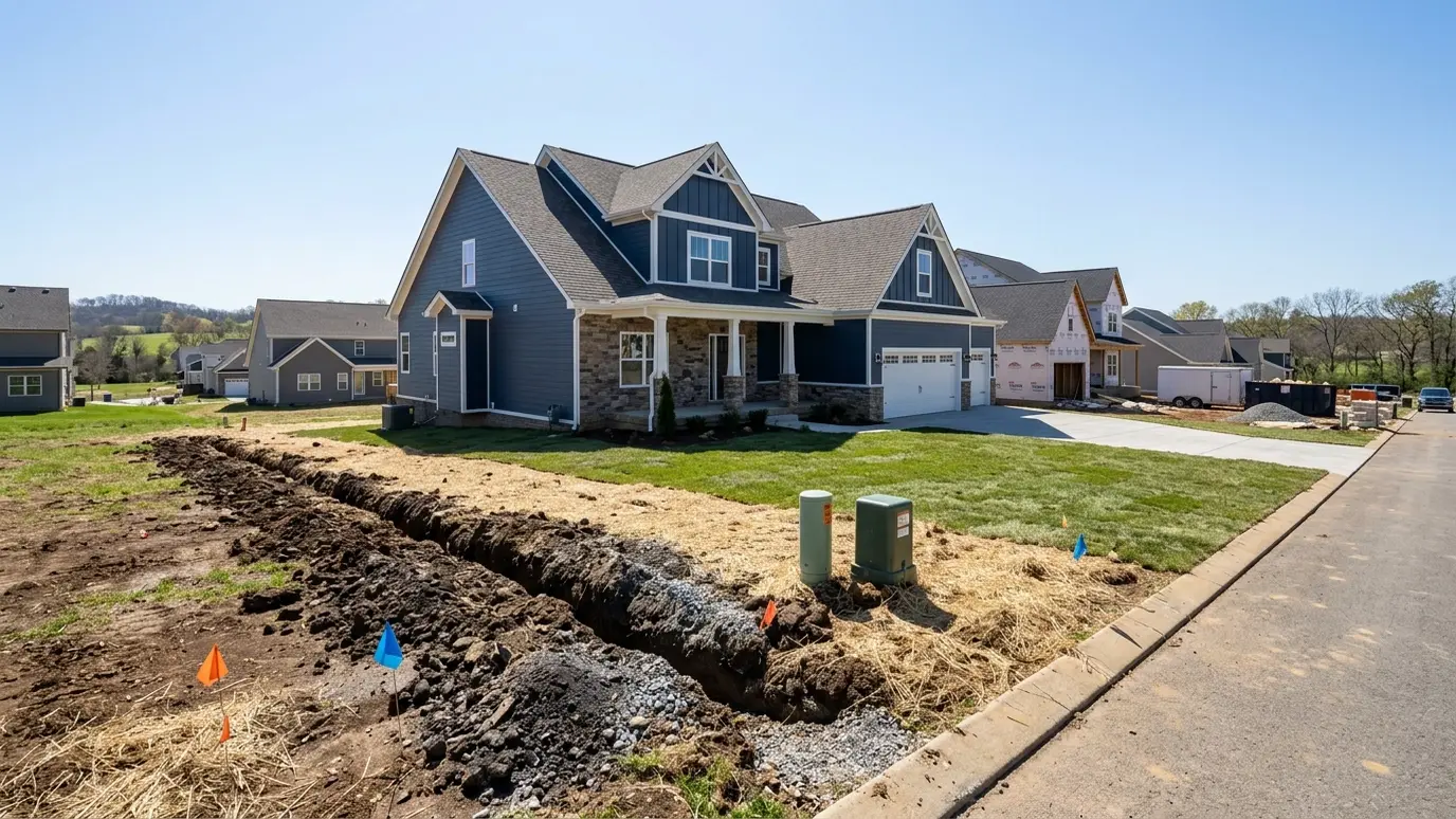 Underground utilities in Nolensville, Tennessee