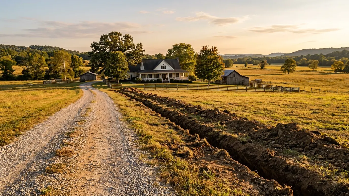 Rural and Acreage Underground Utilities explained for Nashville and Middle Tennessee