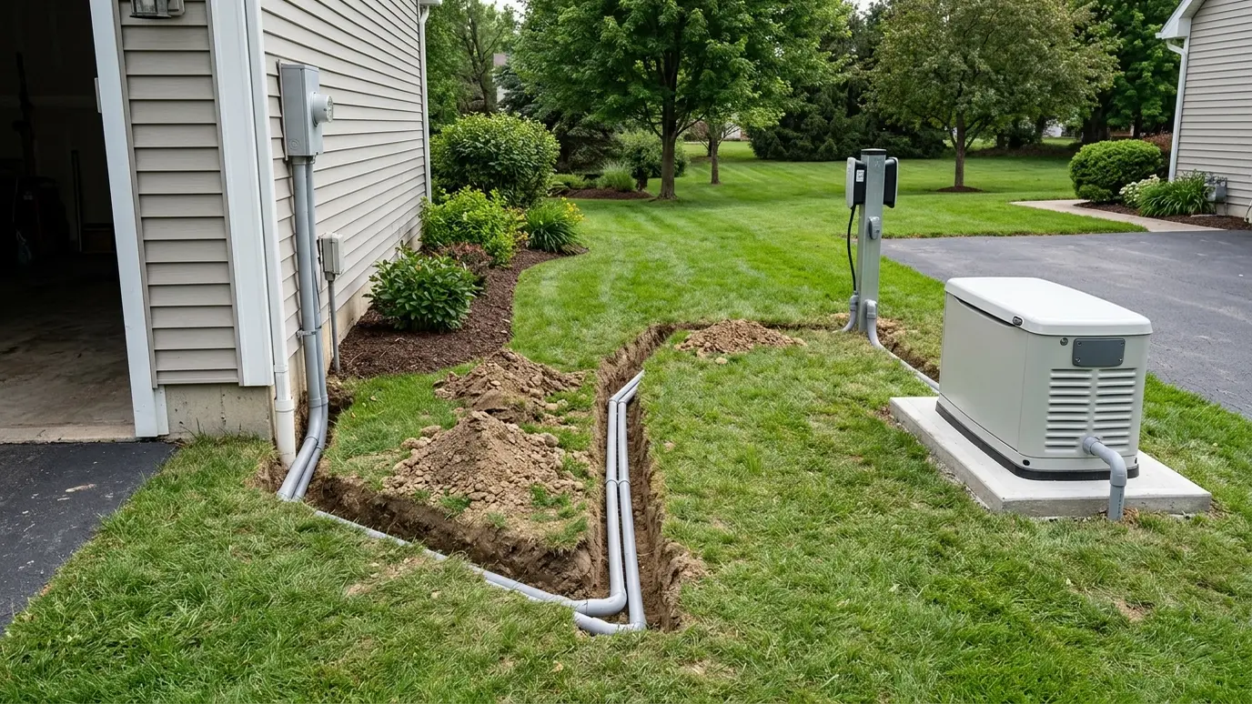 Generator and EV Charger Trenching in Nashville and Middle Tennessee