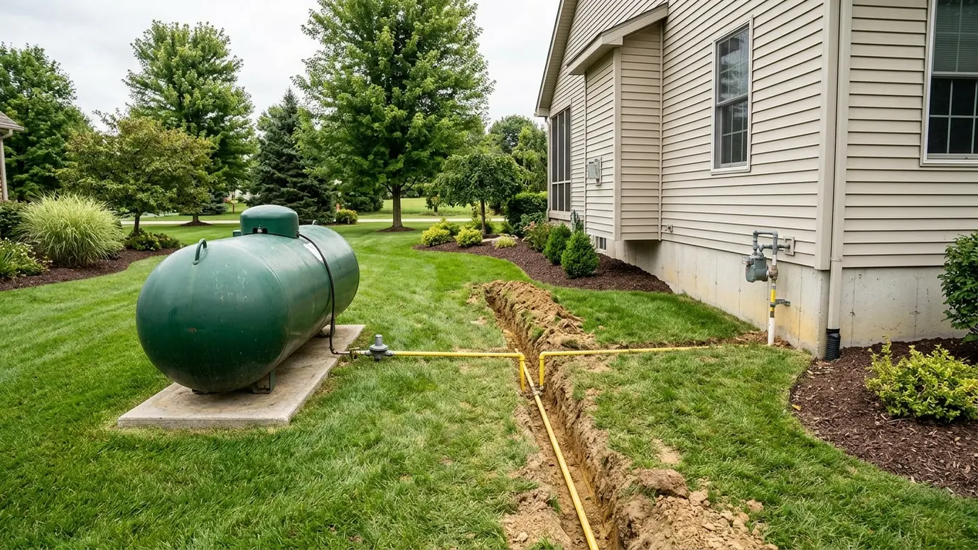 Propane Line Trenching and Installation in Nashville and Middle Tennessee