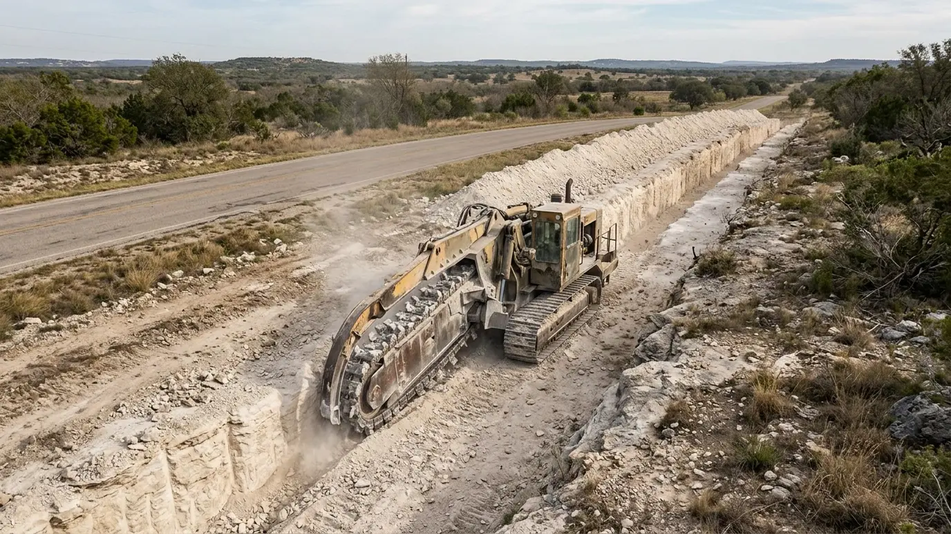 Rock Trenching Services in Nashville and Middle Tennessee