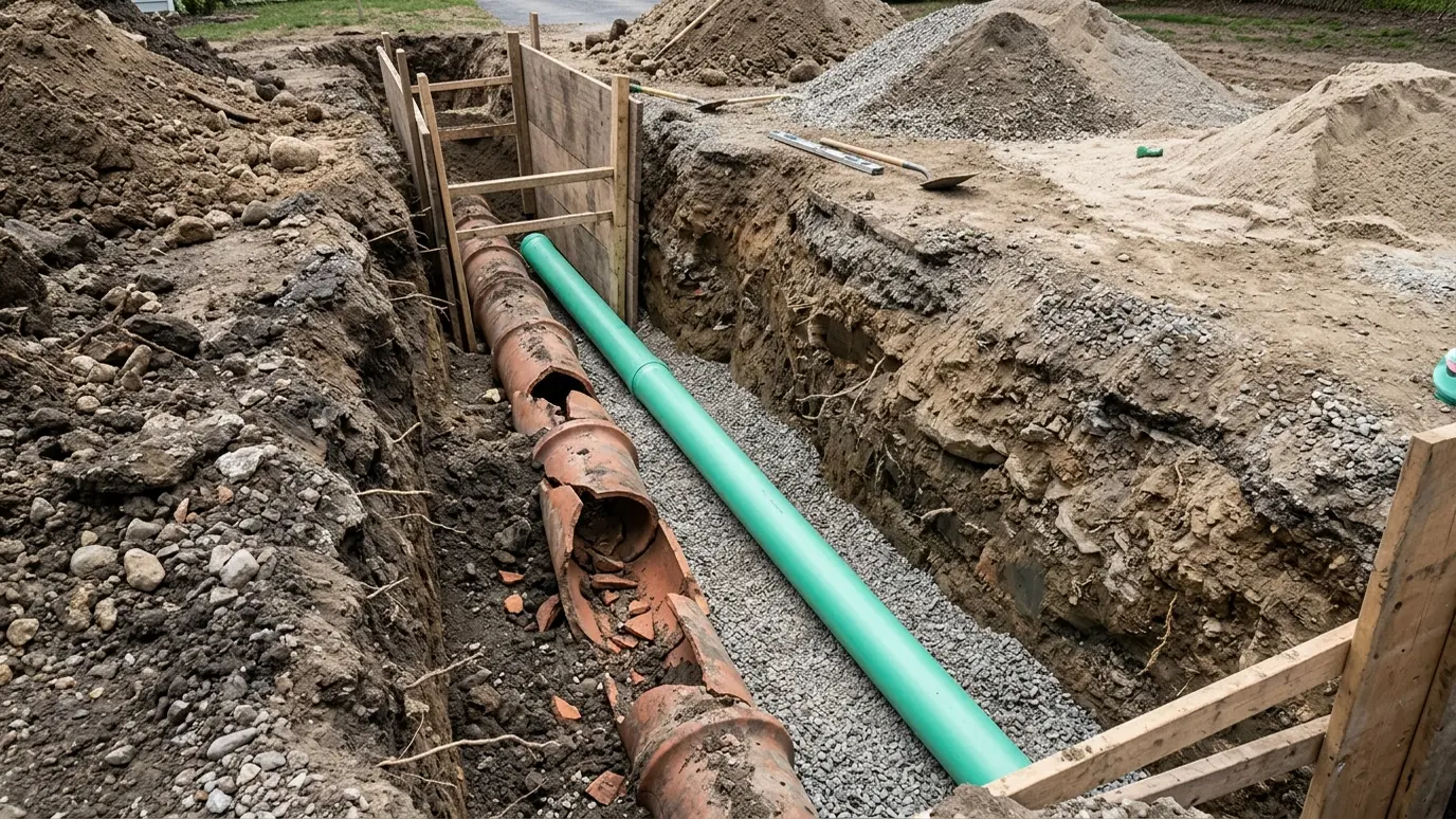 Sewer Line Collapse Repair in Nashville and Middle Tennessee